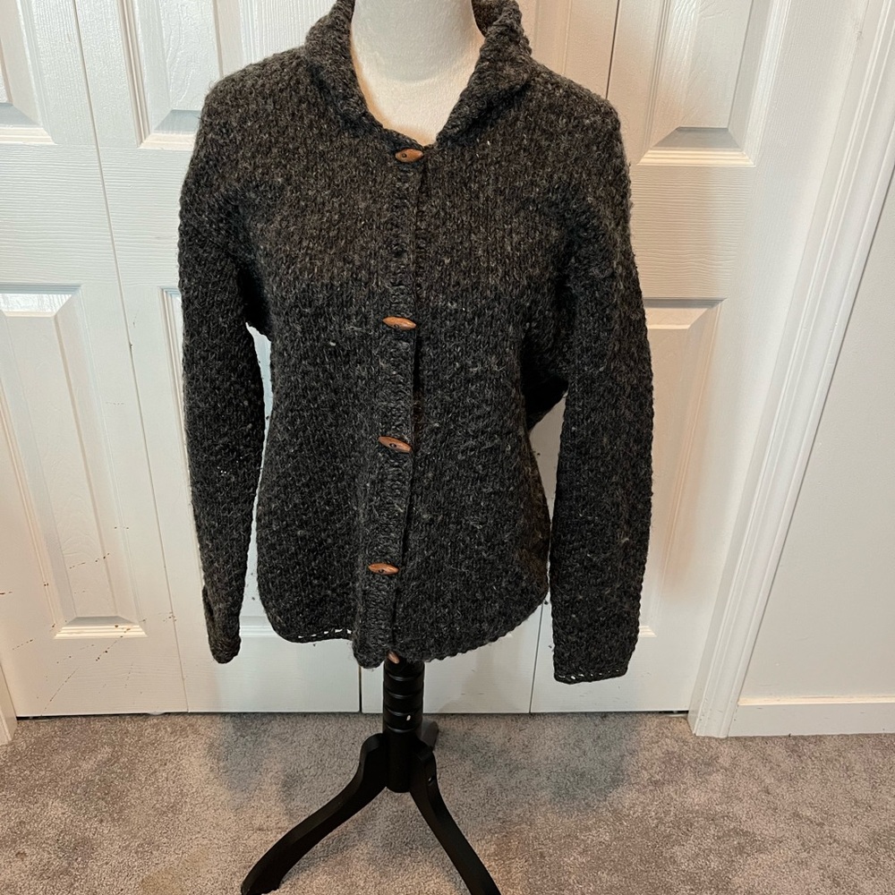 Namaste Wollens size L wool cardigan